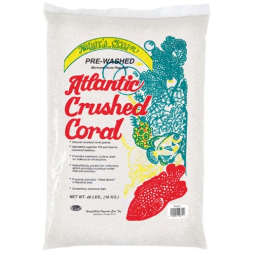 Natures Ocean Premium Atlantic Crushed Coral Sand With Aragonite 20 Lbs