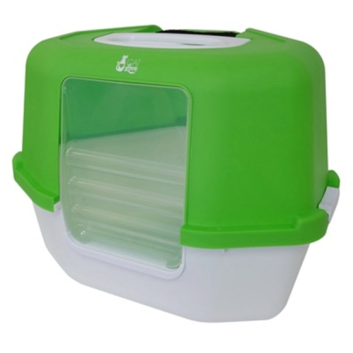 Cat Love Space Saver Corner Hooded Cat Pan Green