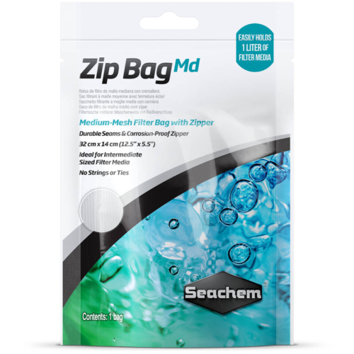 Seachem Zip Bag - Medium Mesh 12.5 inch x 5. 5 inch